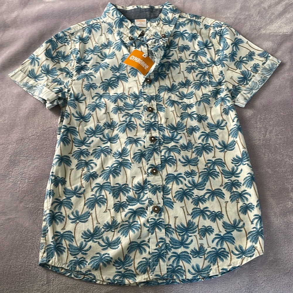 Gymboree Kids palm tree button down shirt